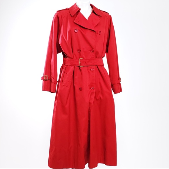 Burberry Jackets & Blazers - Burberry Red Trench Coat 14 X-Long Jacket